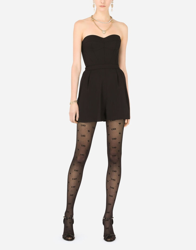 Dolce & Gabbana Tights with all-over jacquard DG logo outlook