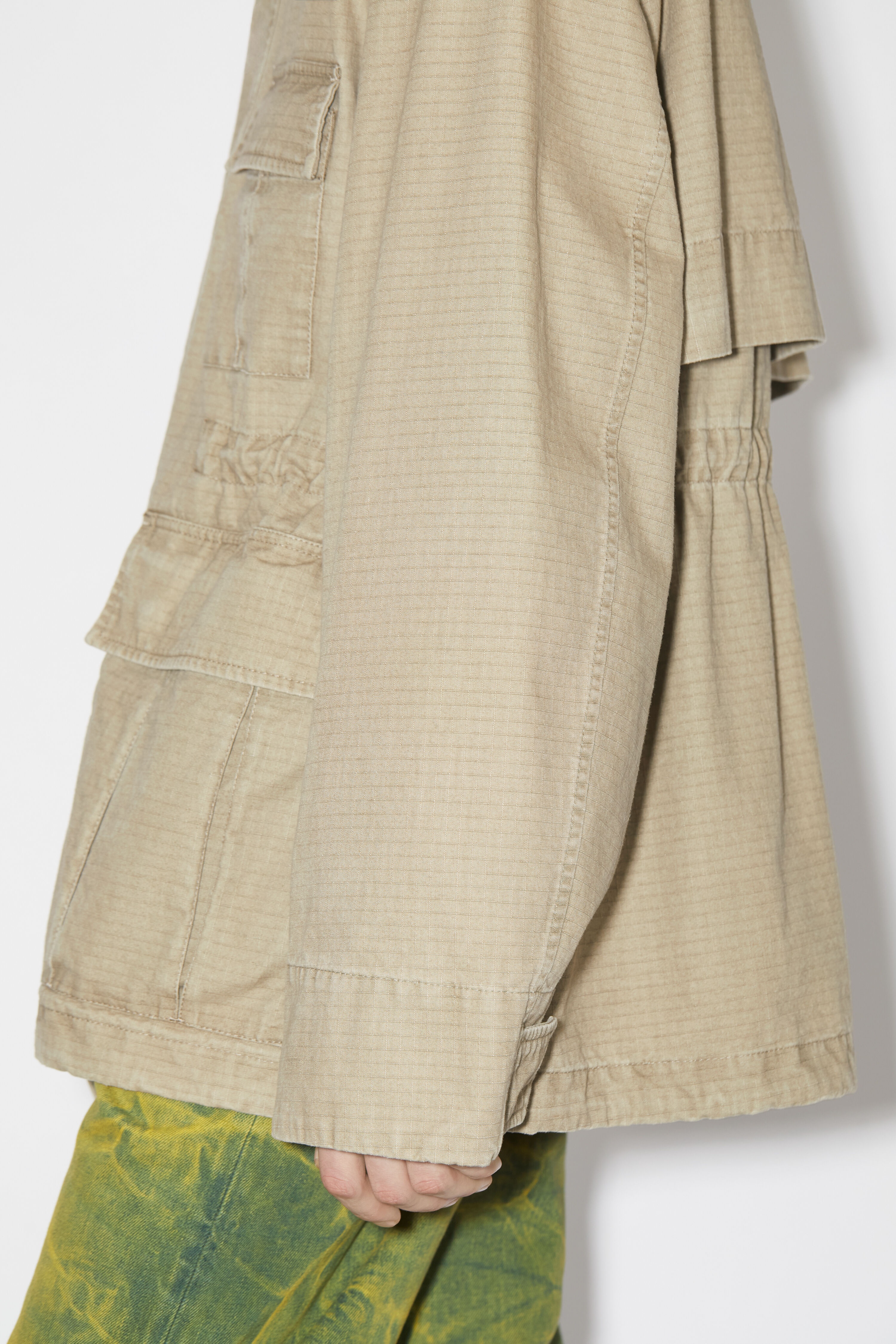 Ripstop jacket - Cold beige - 5