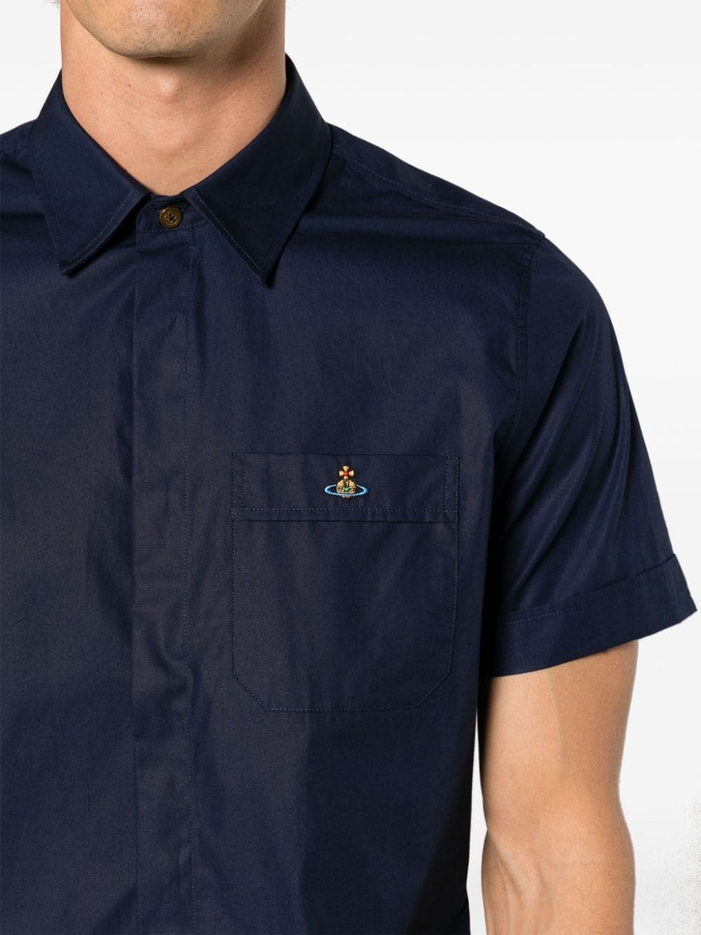 Orb-logo cotton shirt - 5