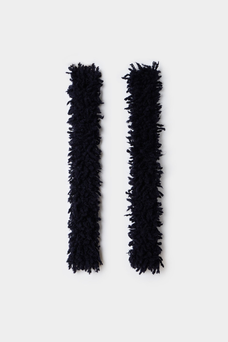 FRINGE STRIPED SLEEVES / dark navy 1