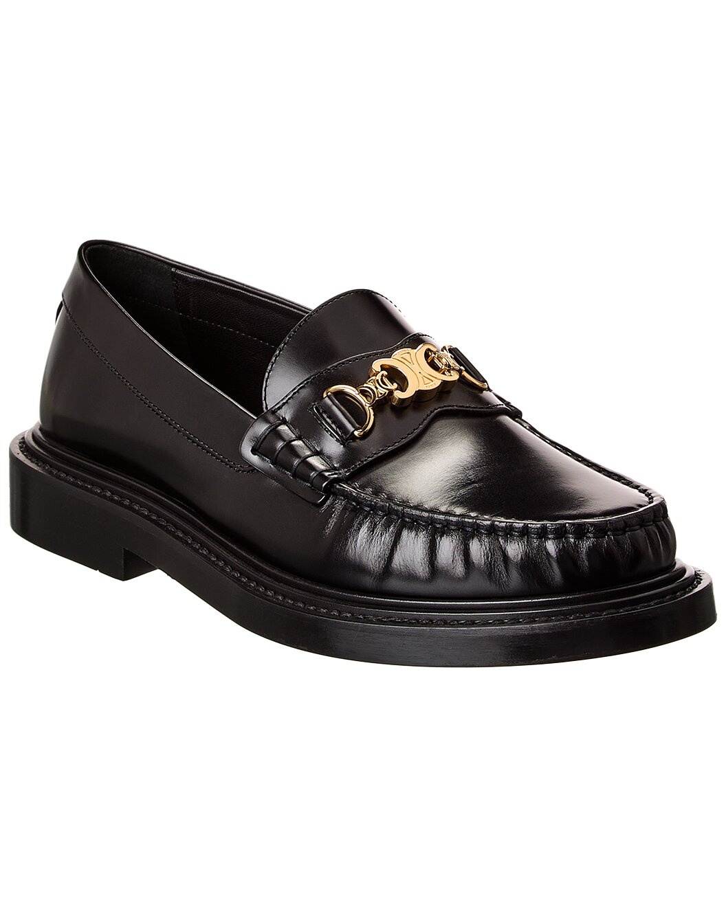 CELINE Universite Triomphe Chain Leather Loafer - 1