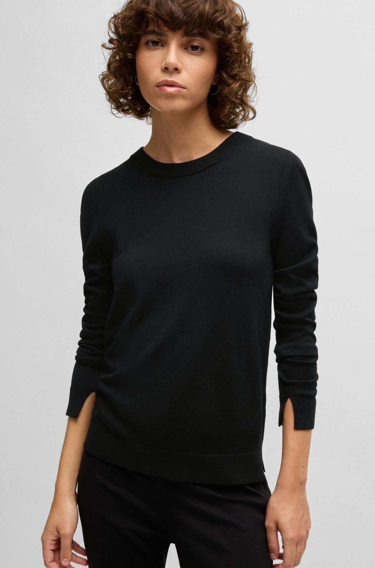 CREW-NECK SWEATER IN MERINO WOOL - 5
