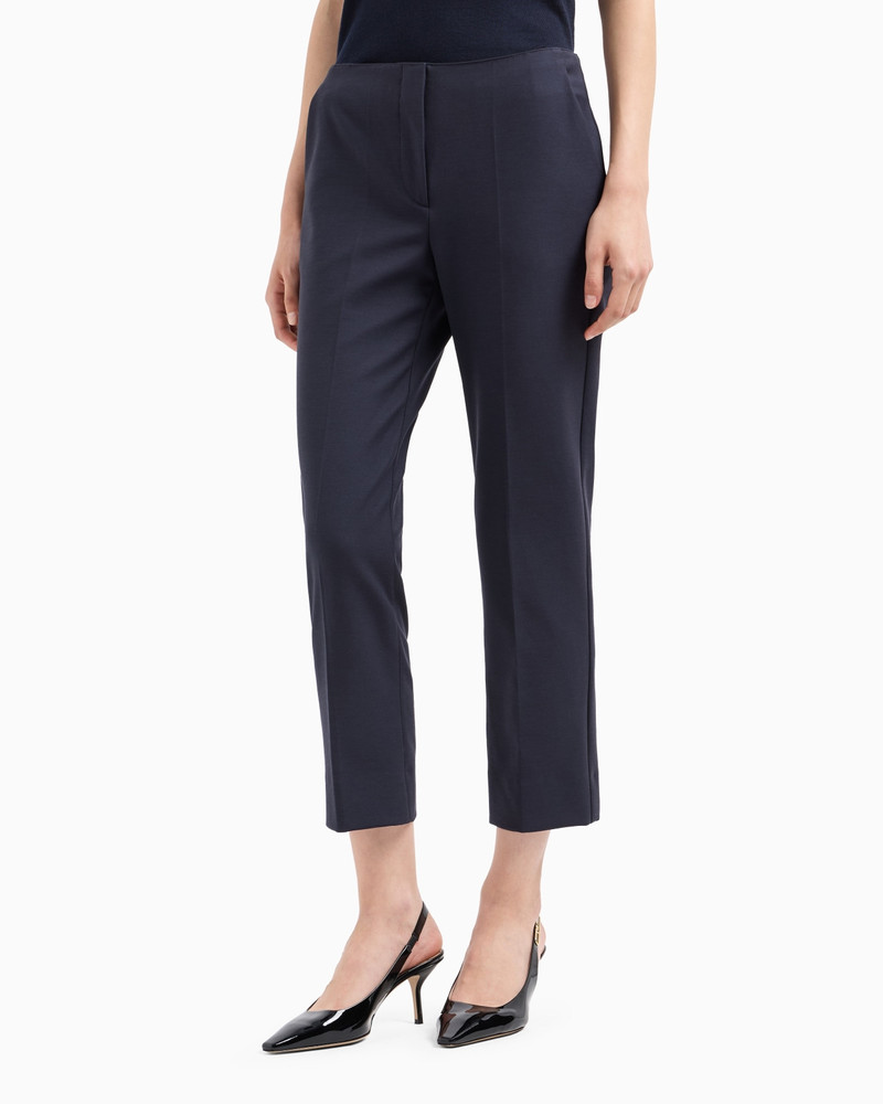 Stretch gabardine 7/8 trousers 2