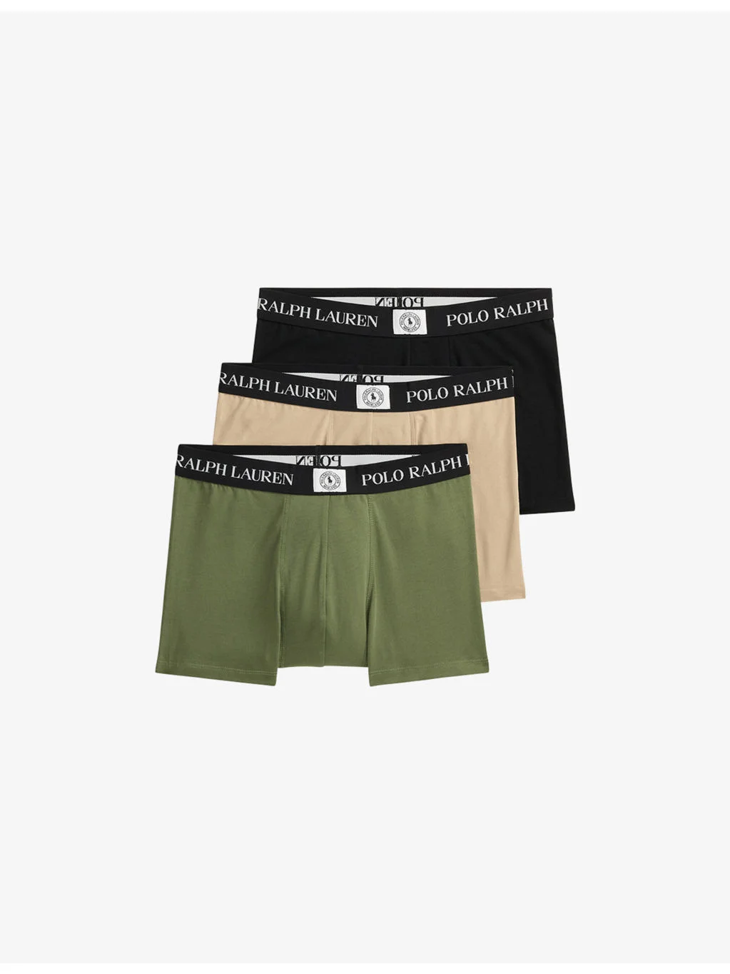 Classic Pack of Three Cotton-Blend Trunks - 1