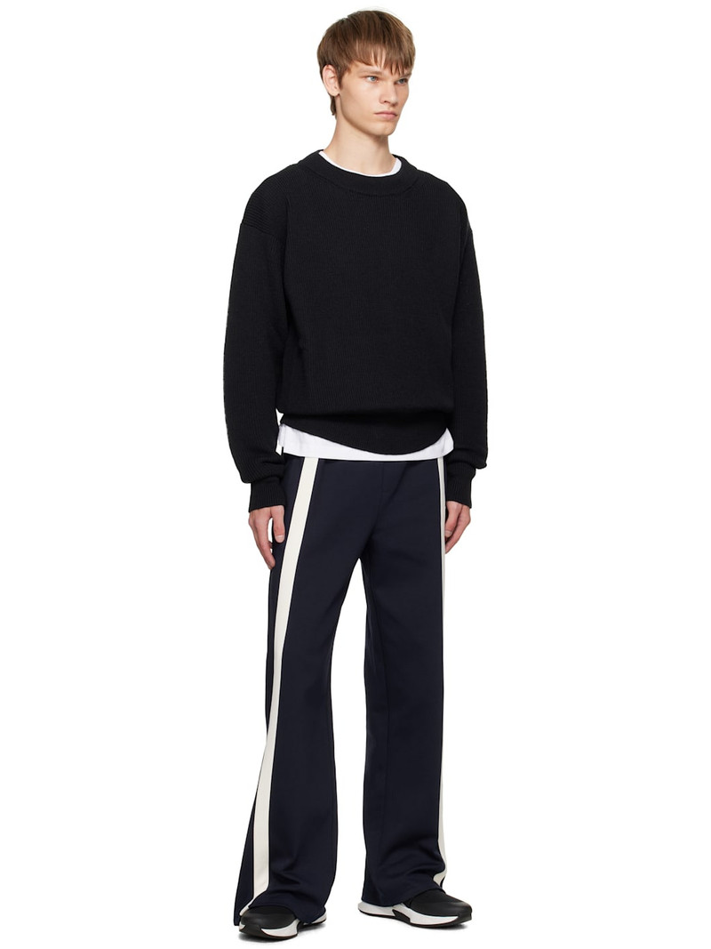 TOM FORD Black & White Neoprene Suede Jago Sneakers outlook