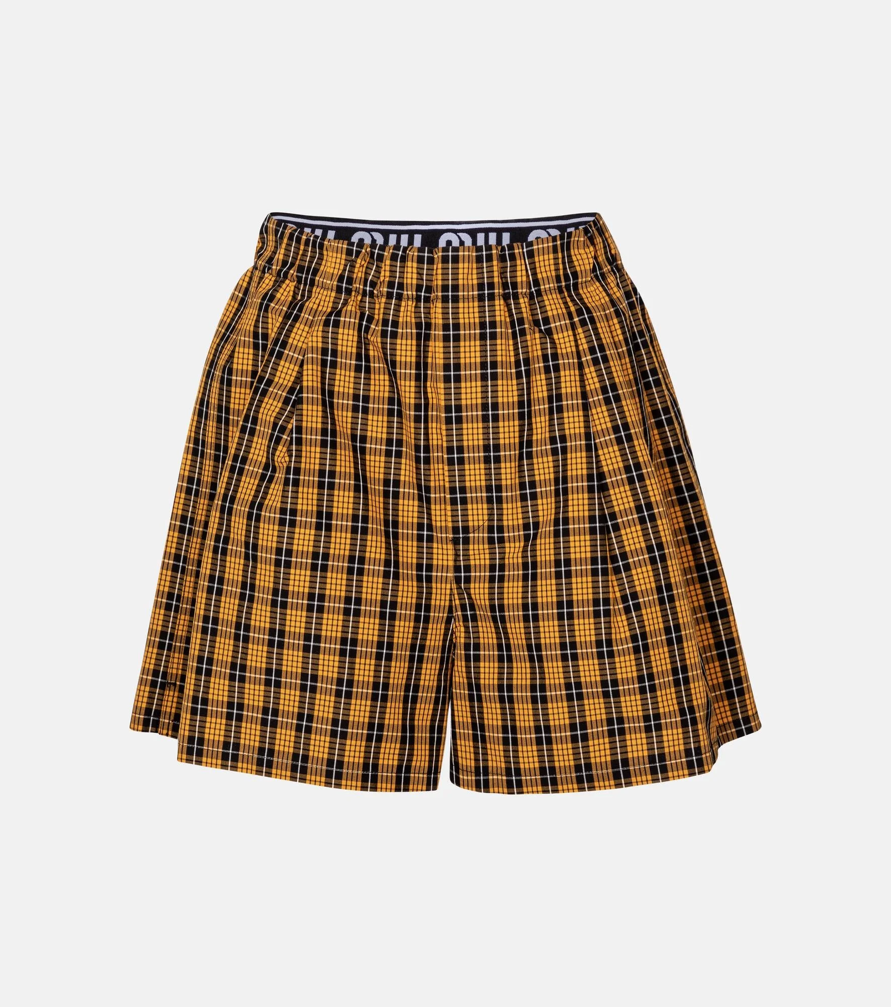 Checked cotton shorts - 1