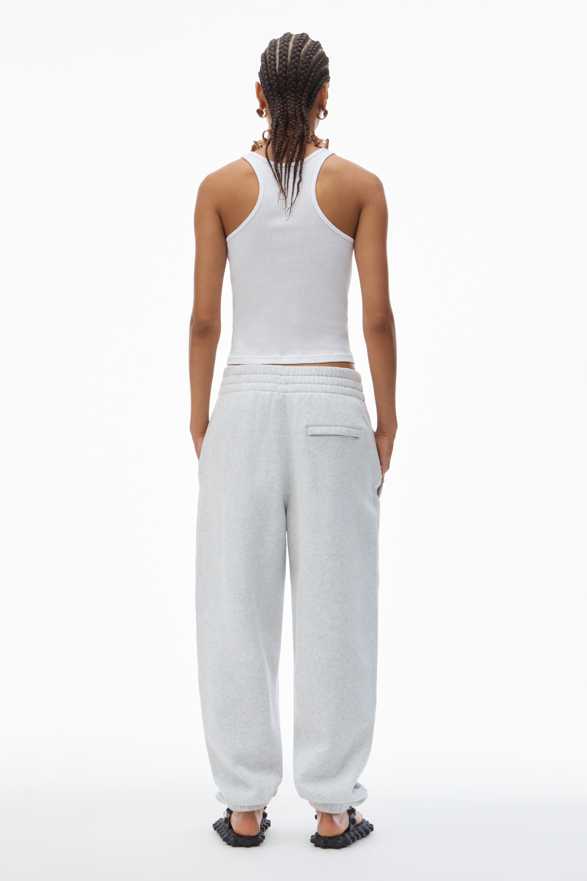 PUFF LOGO SWEATPANT IN STRUCTURED TERRY - 5