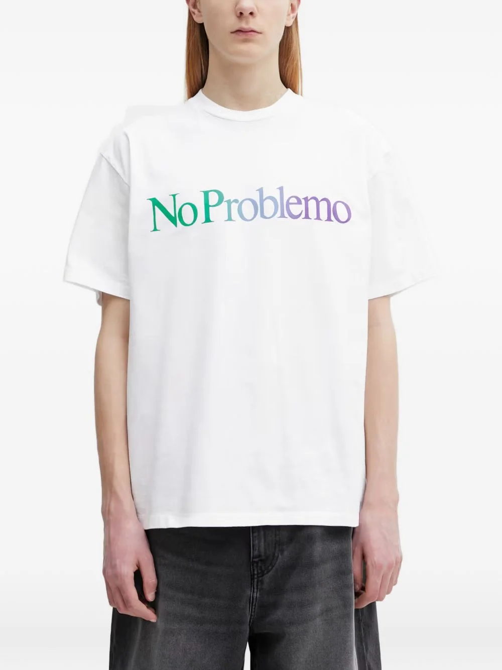 No Problemo logo-print oversized T-shirt - 1