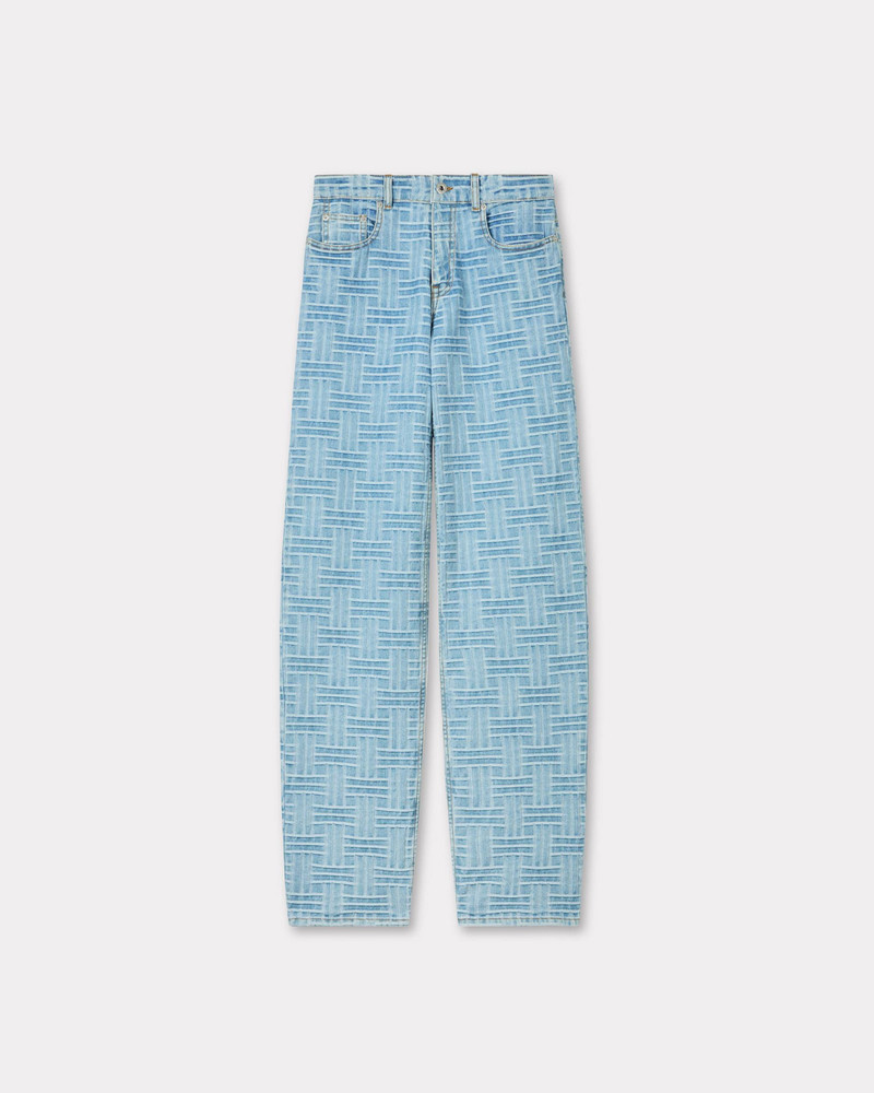'KENZO Weave' ASAGAO straight jeans in japanese denim - 1