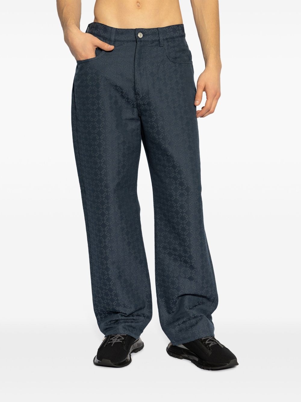 monogram jeans - 3