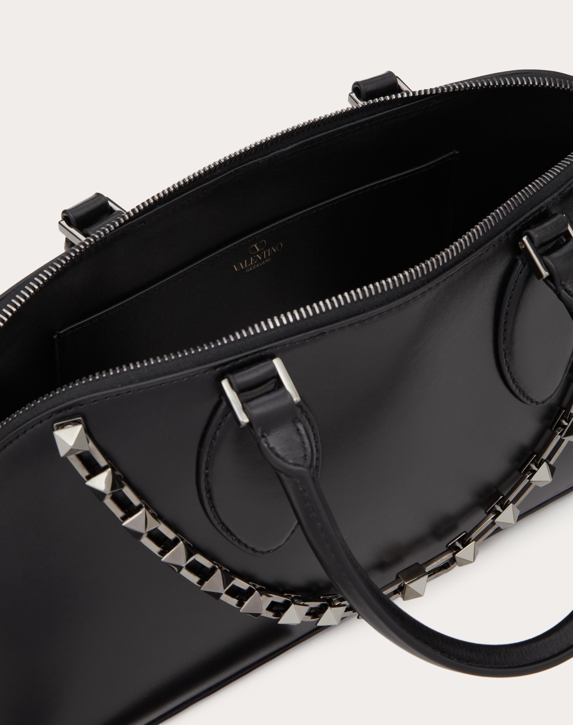 ROCKSTUD CALFSKIN HANDBAG - 7