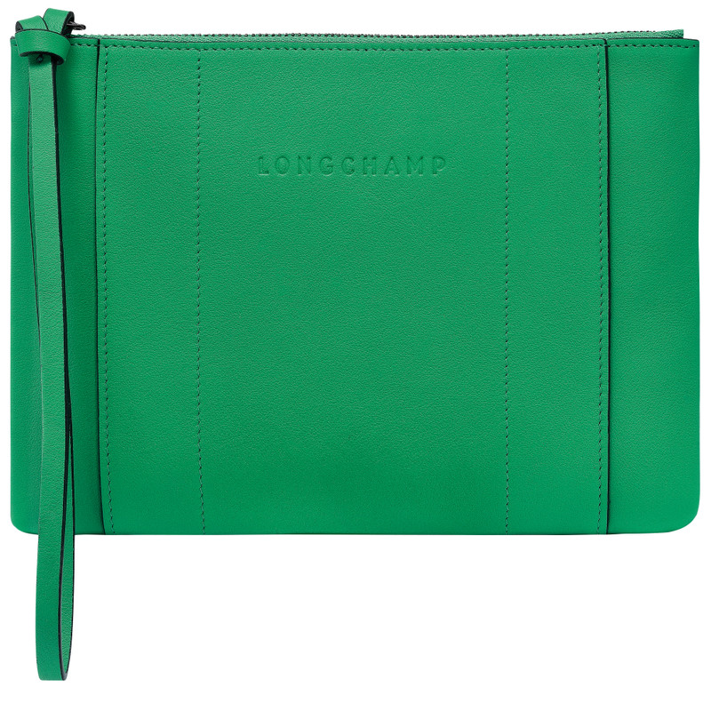 Longchamp 3D Pouch Green - Leather 1
