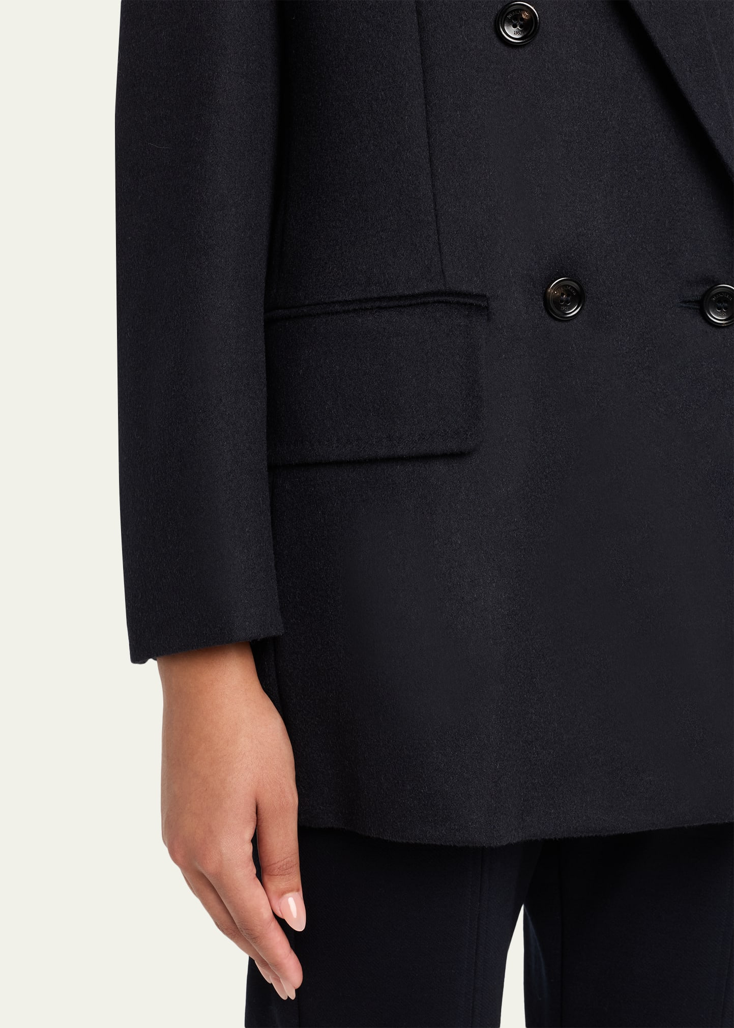 Olimpia Double-Breasted Wool Jacket - 5