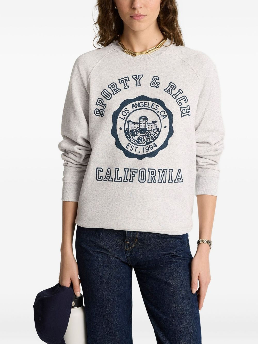 crew-neck long-sleeve sweatshirt - 3