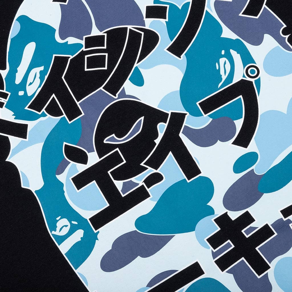 ABC CAMO JAPANESE LETTERS L/S TEE - BLACK/BLUE - 3