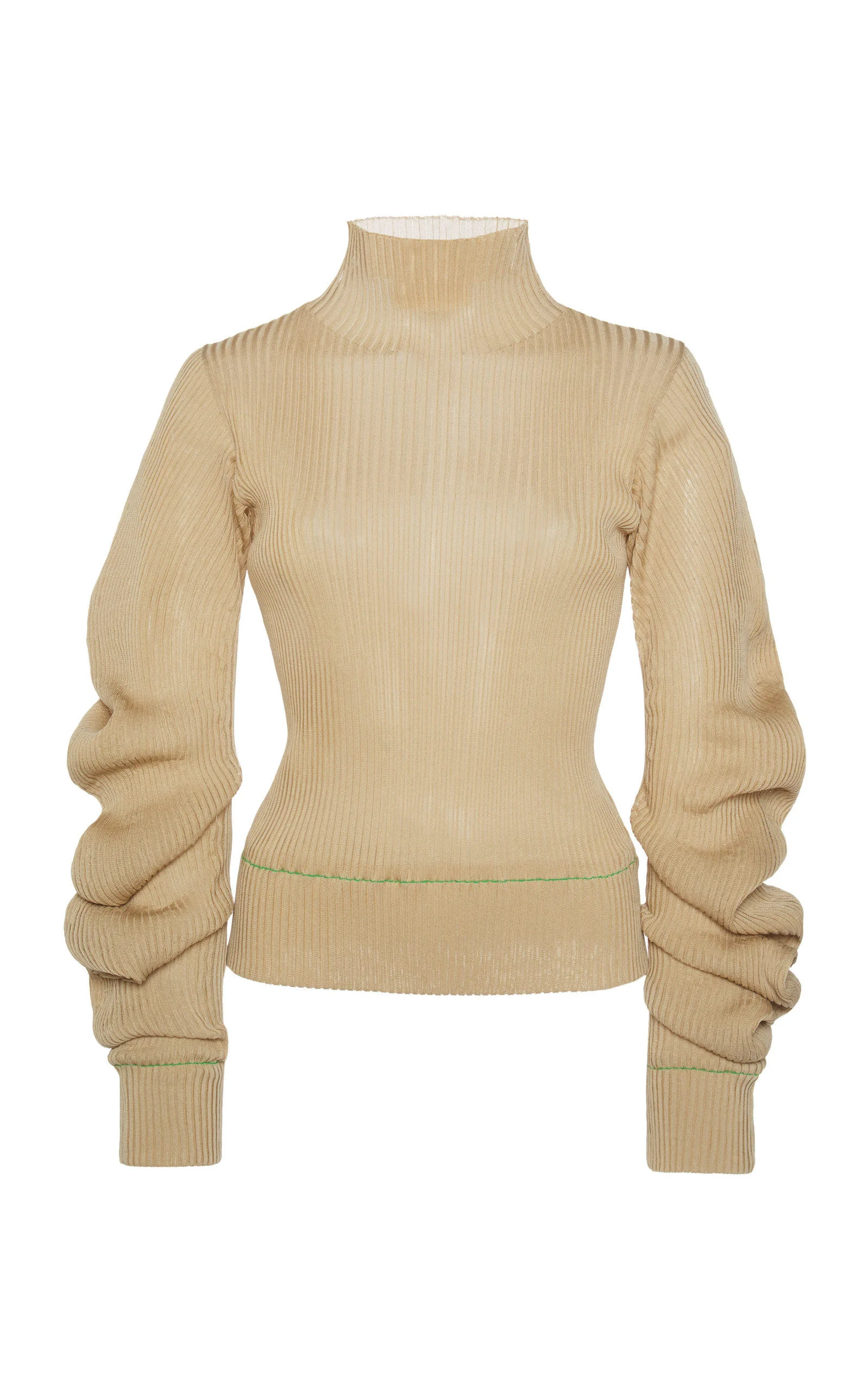 Lightweight Spirals Knit Sweater brown - 1