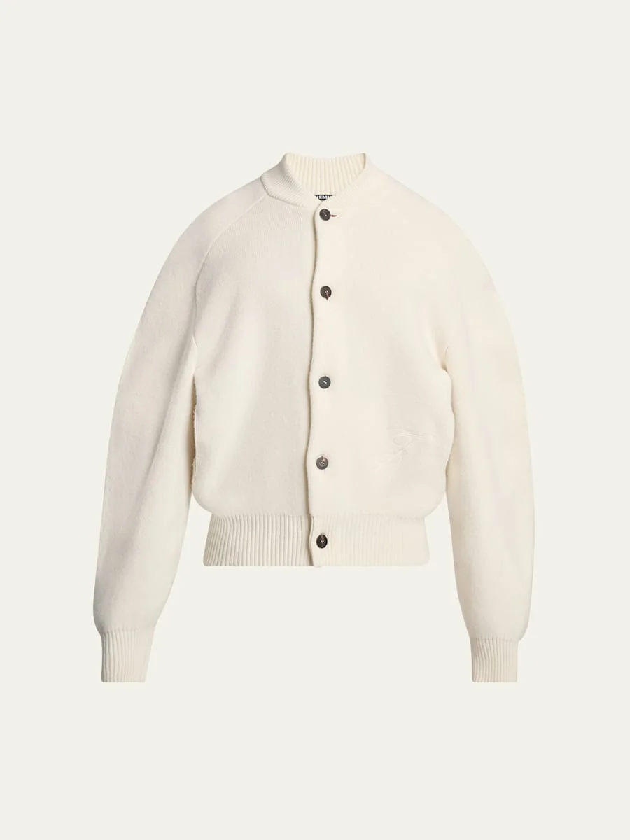 Men's Wool Oversized Cardigan - 1