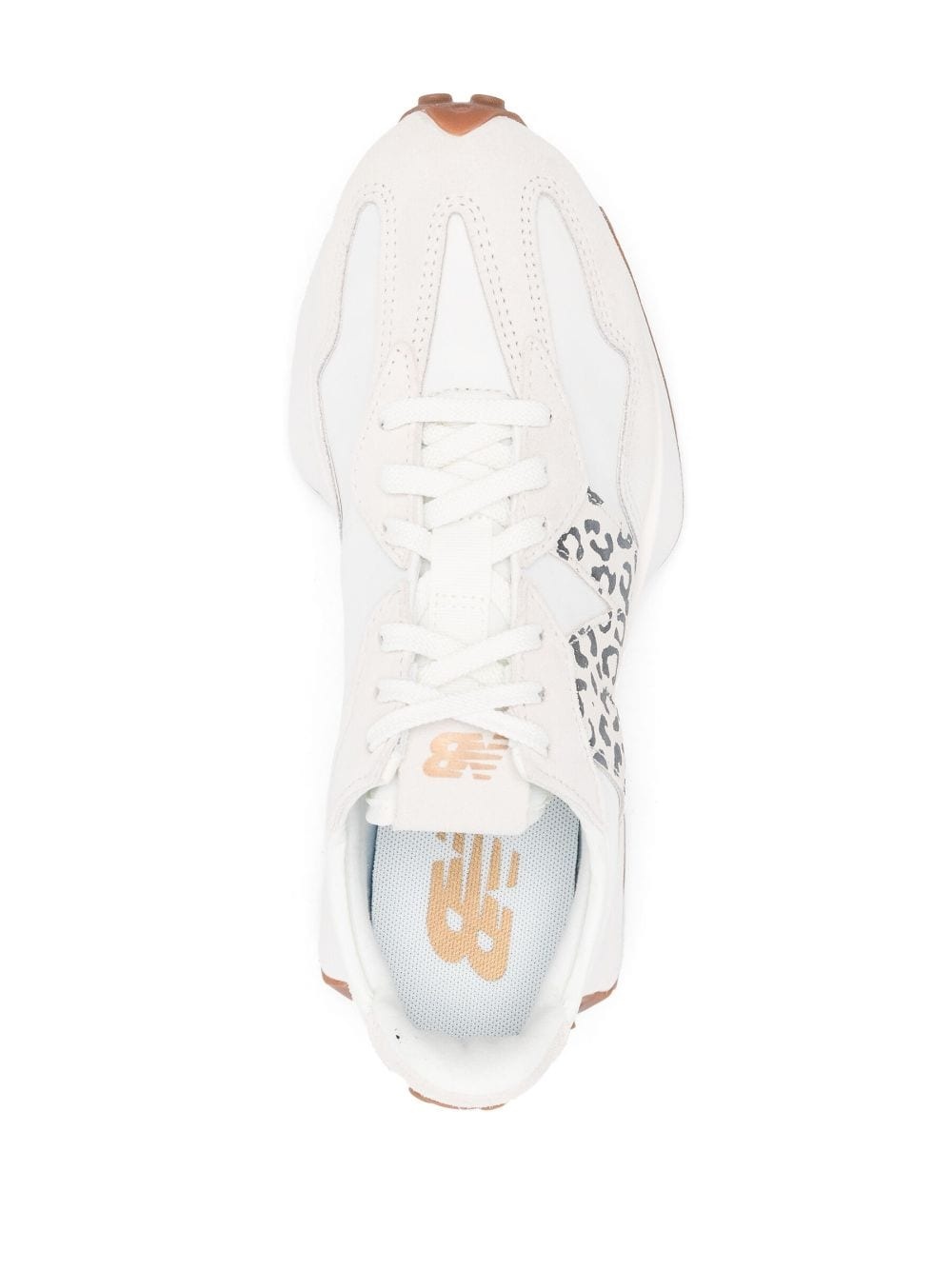 327 leopard-print lace-up sneakers - 4
