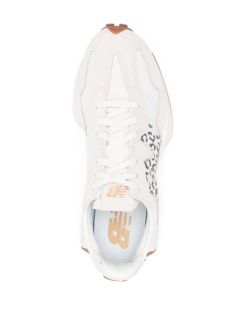 327 leopard-print lace-up sneakers 4