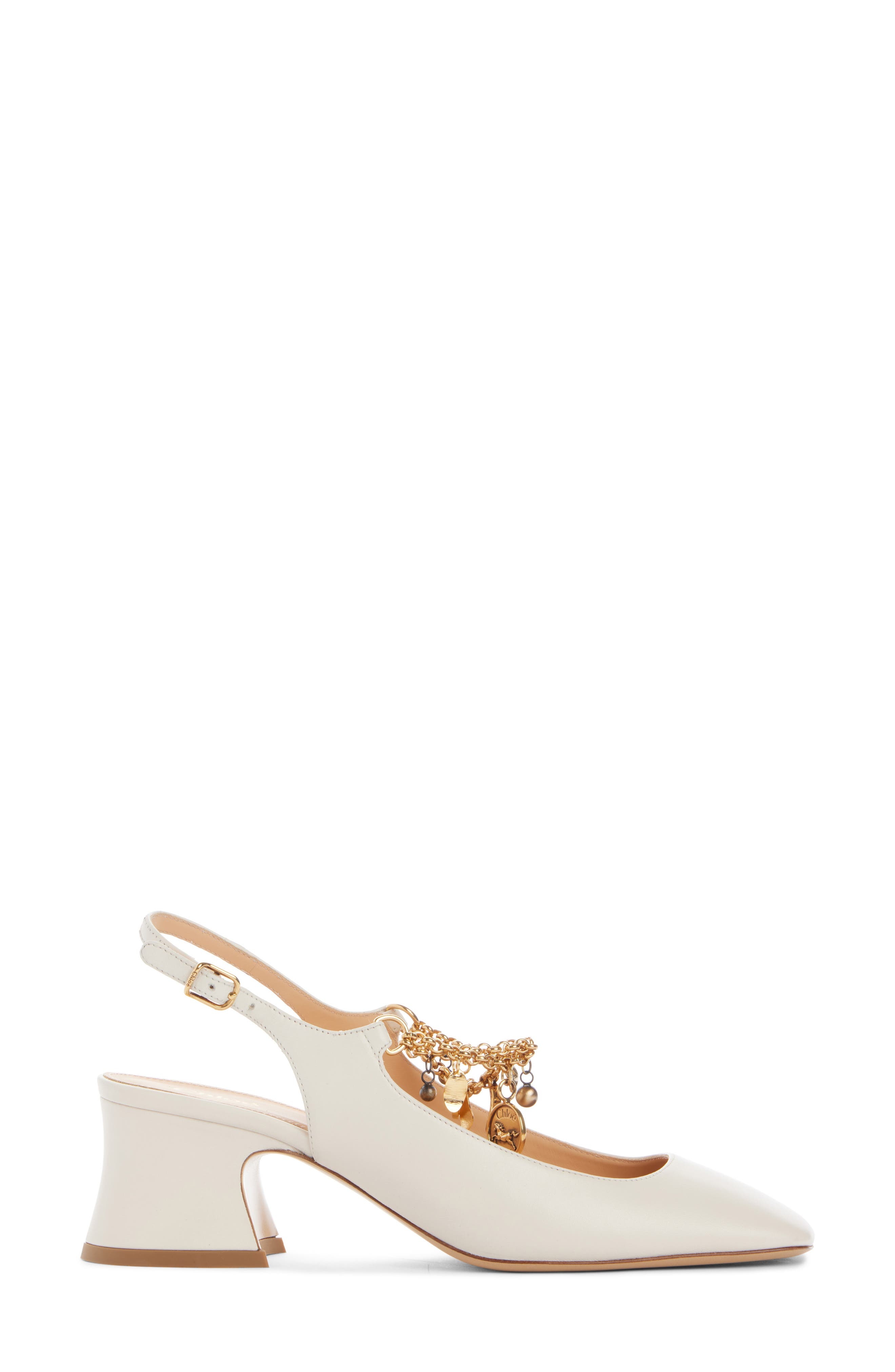 Chloé Charms Slingback Pump in Eggshell at Nordstrom - 3