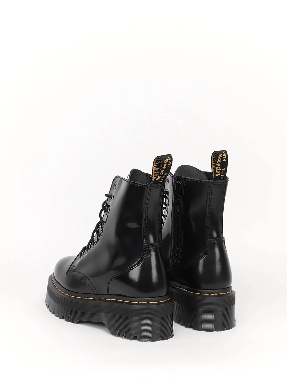 `Jadon` Leather Platform Boots - 3