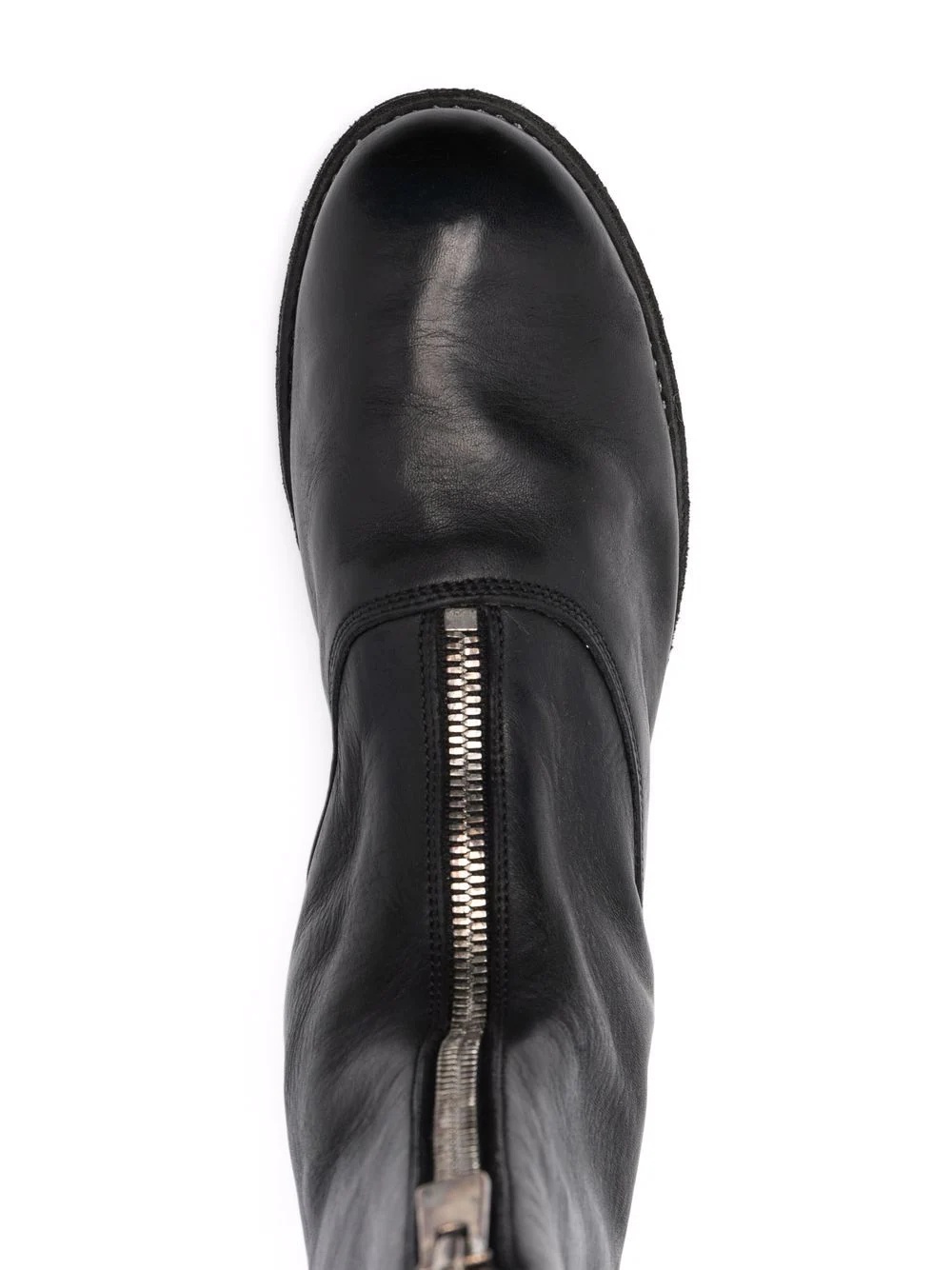 zip-front calf-length boots - 4