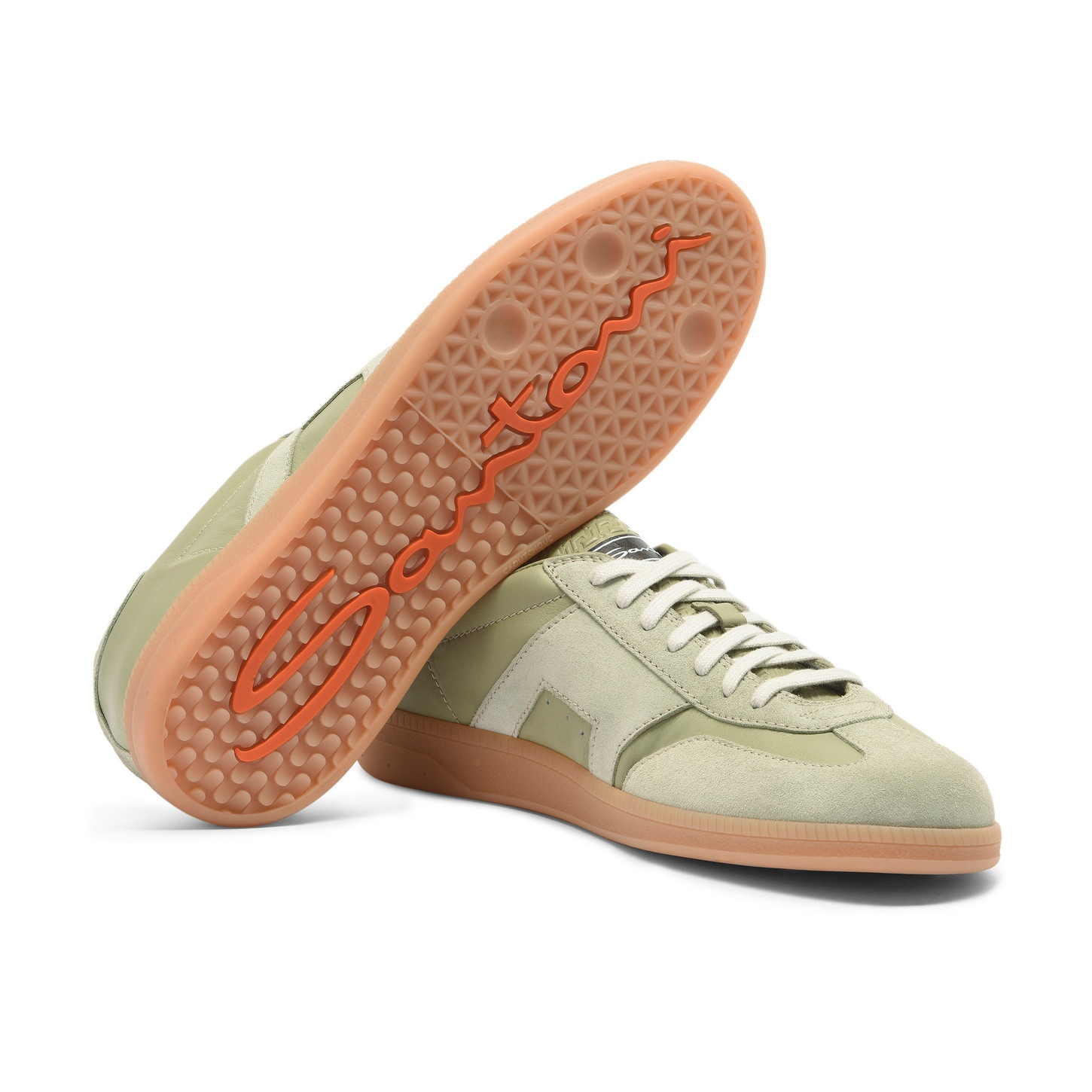 Men's light green leather and suede DBS Oly sneaker - 3
