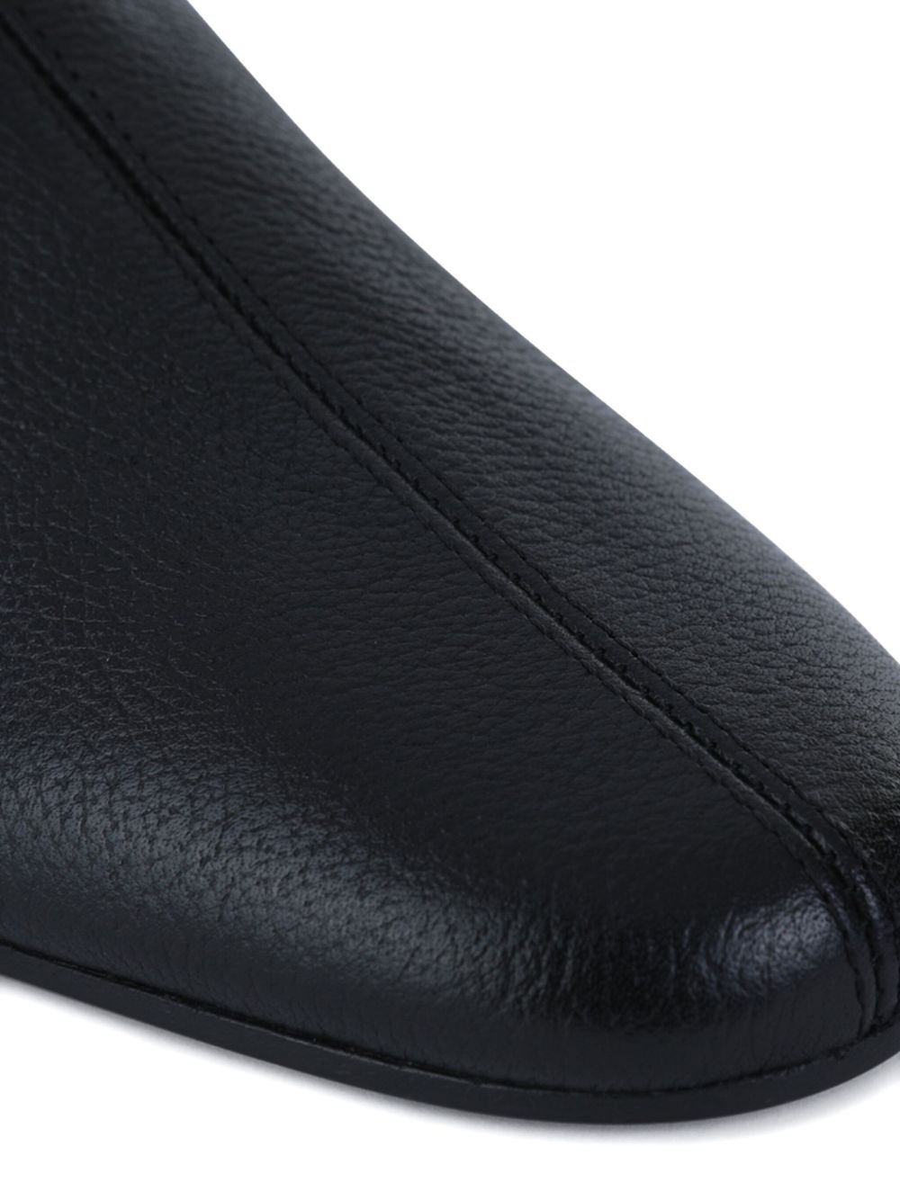 zip leather boots - 3