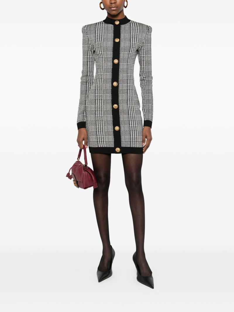 Balmain button-embellishment mini dress outlook