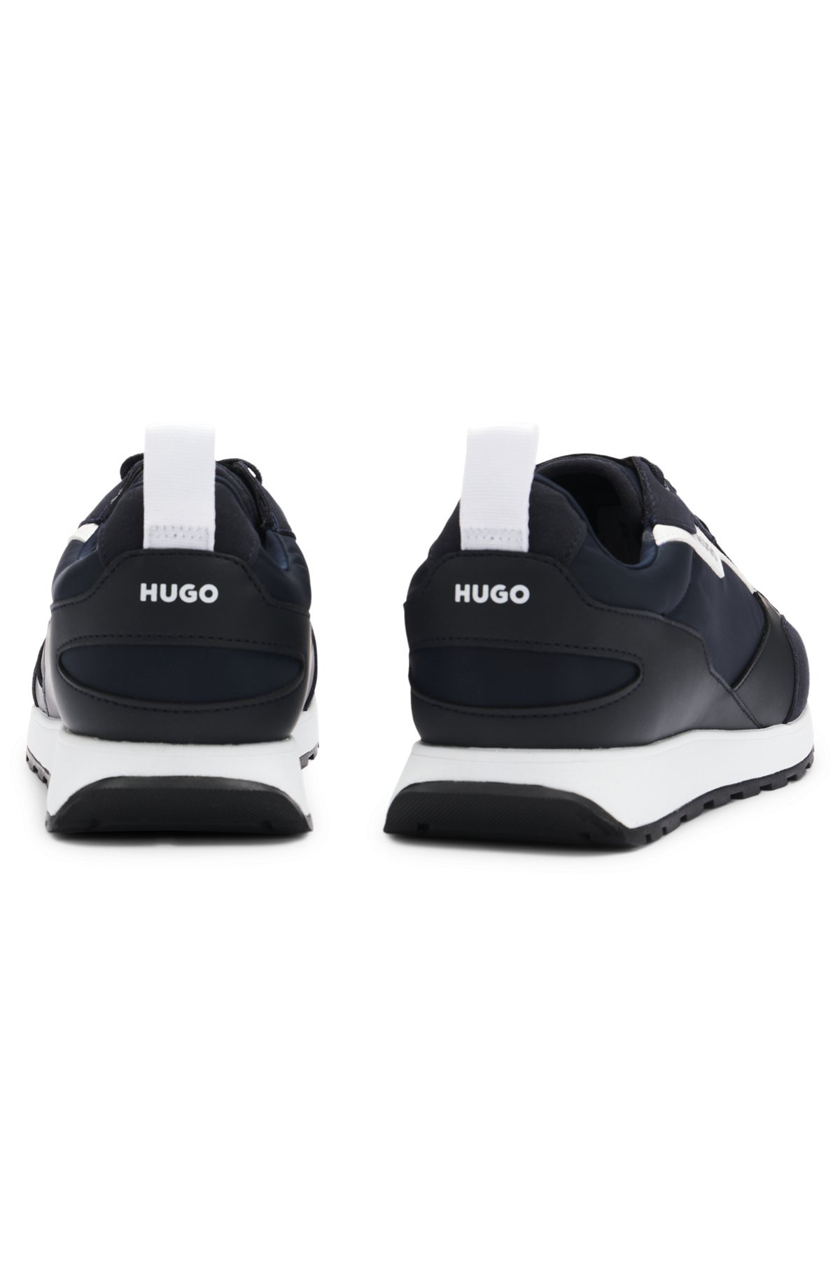 MIXED-MATERIAL TRAINERS WITH BRANDED ACCENTS - 5