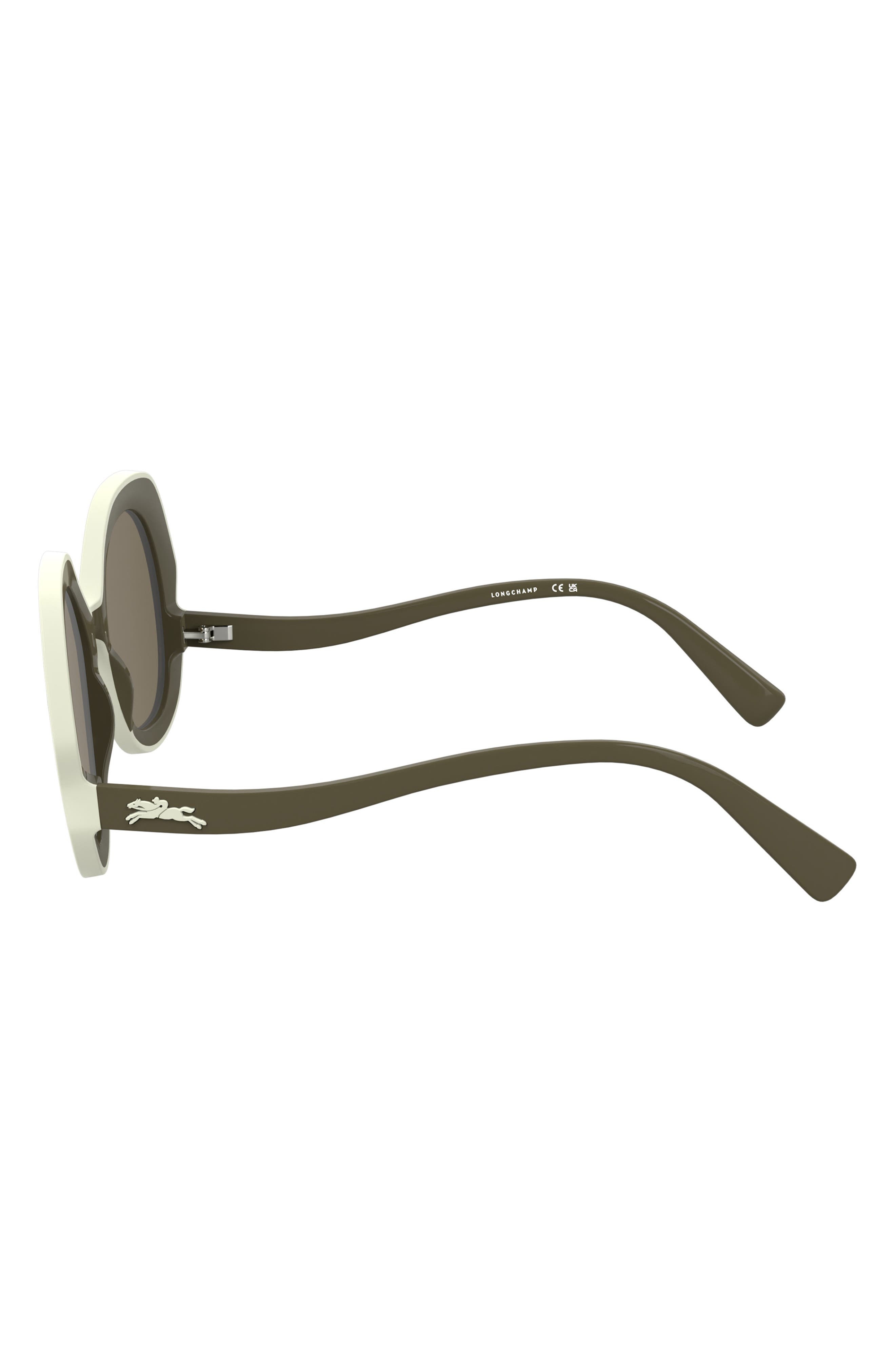 Longchamp 52mm Oval Sunglasses in Khaki at Nordstrom - 3