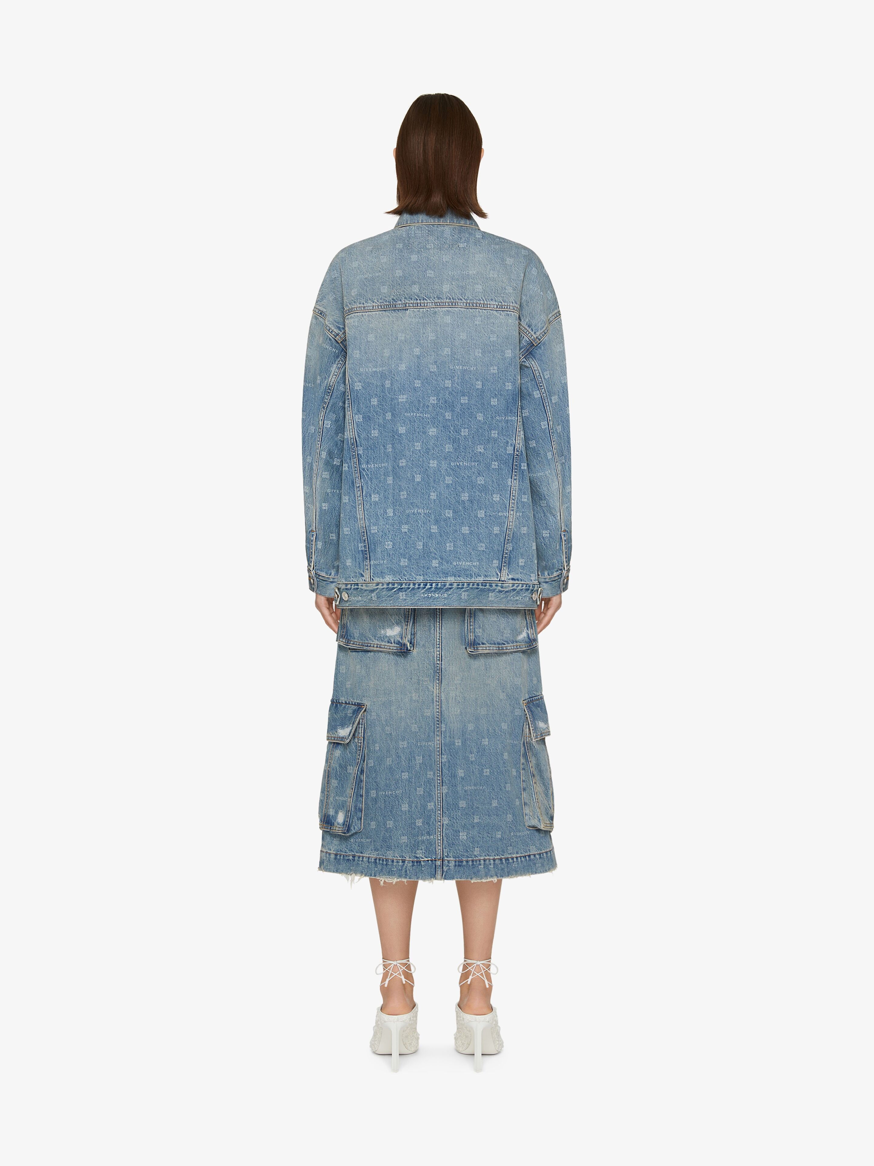 SKIRT IN GIVENCHY 4G DENIM - 4
