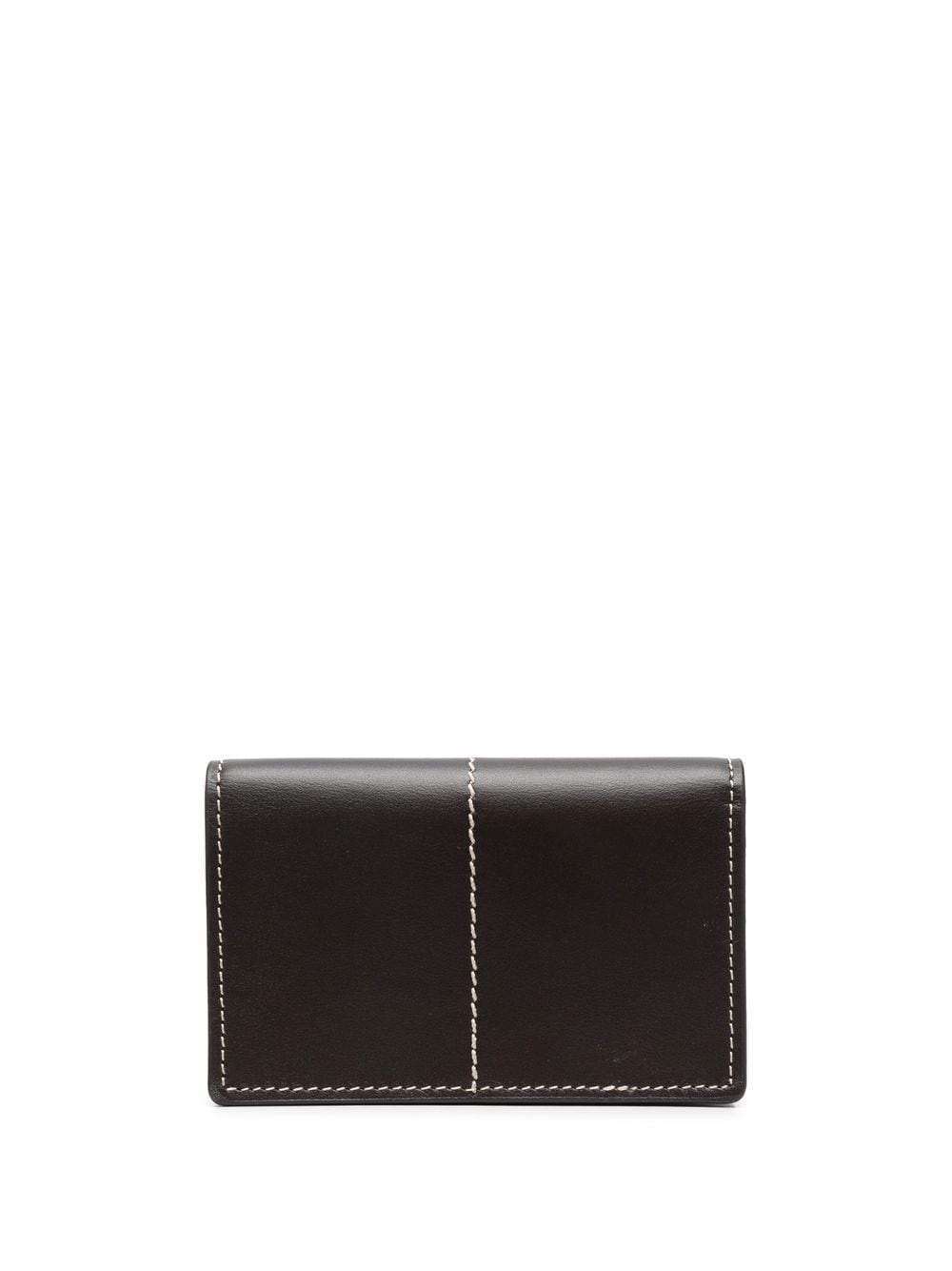 stitch-detail leather wallet - 2