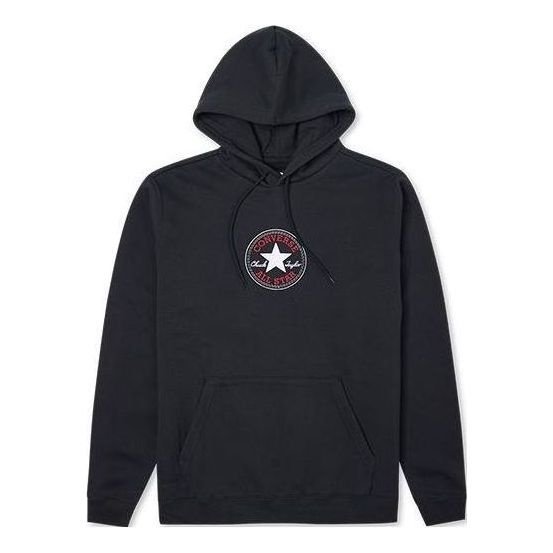 Converse Go-To Chuck Taylor Patch Standard Fit Pullover Hoodie 'Black' 10024504-A01 - 1