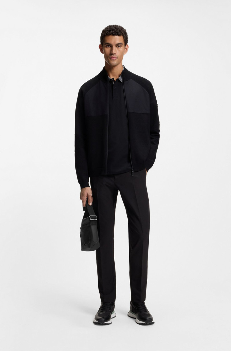 BOSS REFLECTIVE-DETAIL REPORTER BAG IN FAUX LEATHER outlook