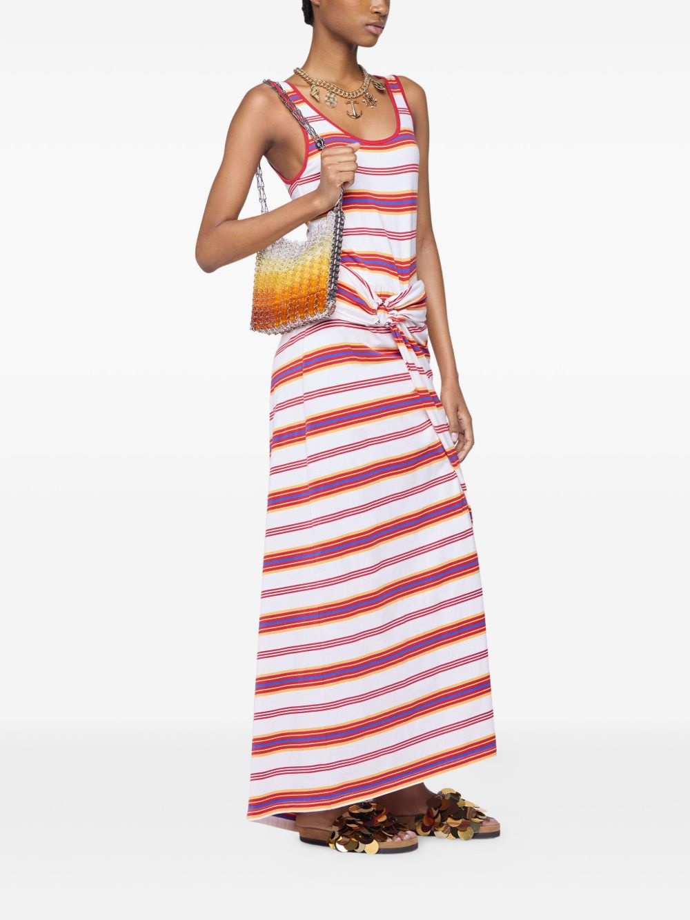 striped maxi dress - 2