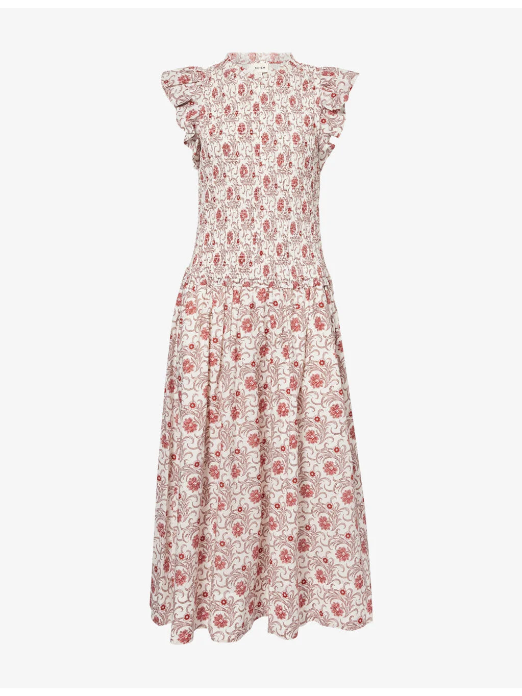Bloom Floral-Print Cotton Midi Dress - 1