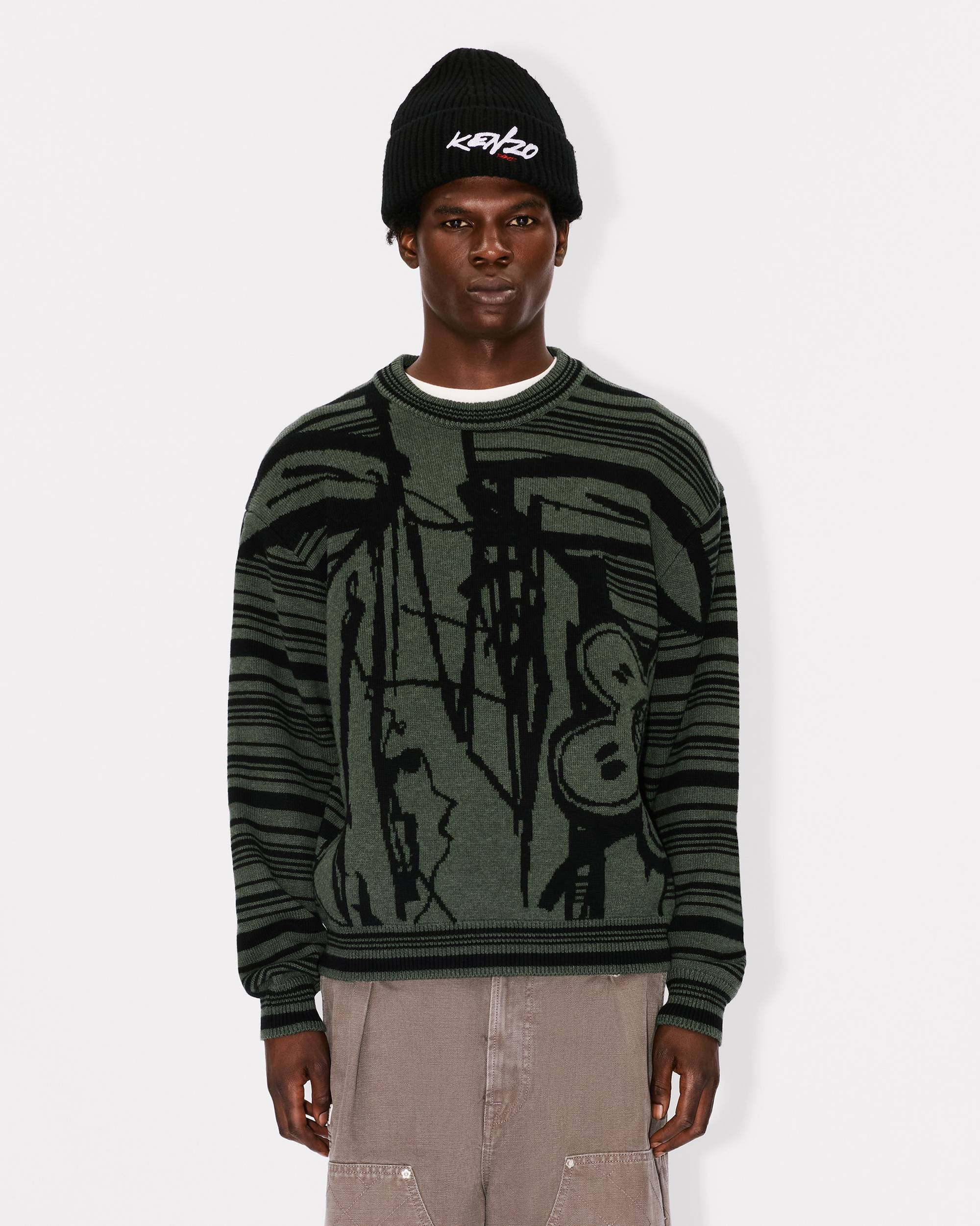'Kenzo x Futura 2000' jumper in wool and cotton - 3