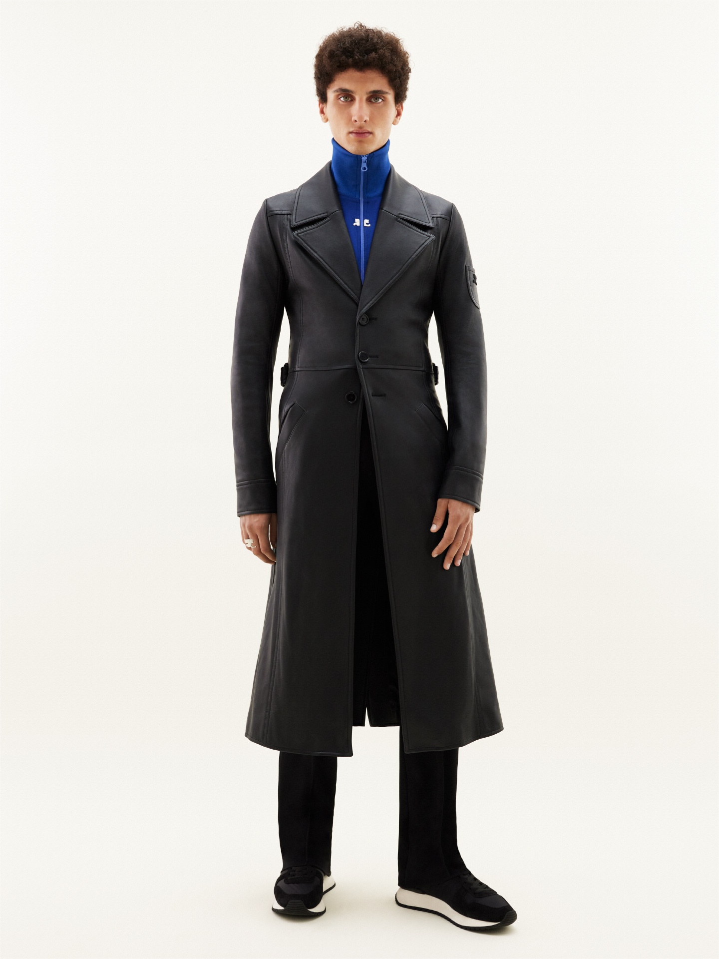 LEATHER TRENCH COAT - 2