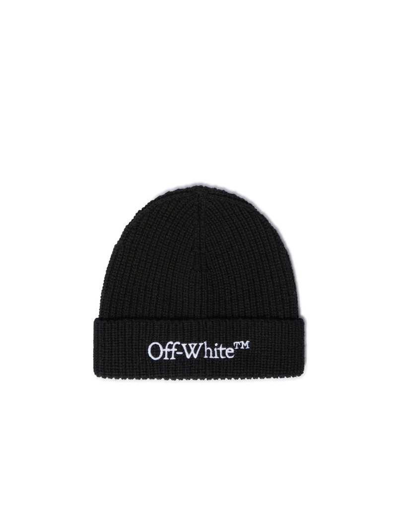Black Bookish Knit Beanie 1