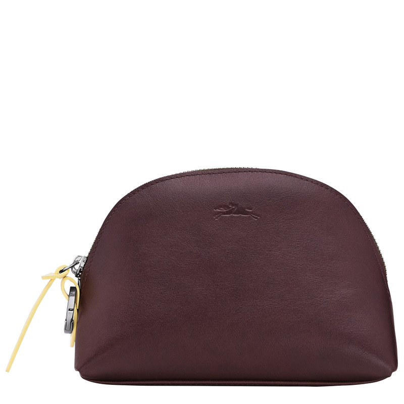 Longchamp Pocket Pouch Mocha - Leather 1