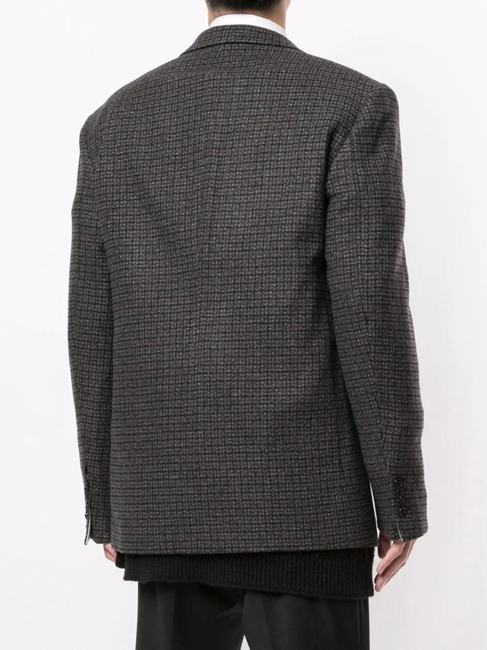 single-breasted wool jacket - 4