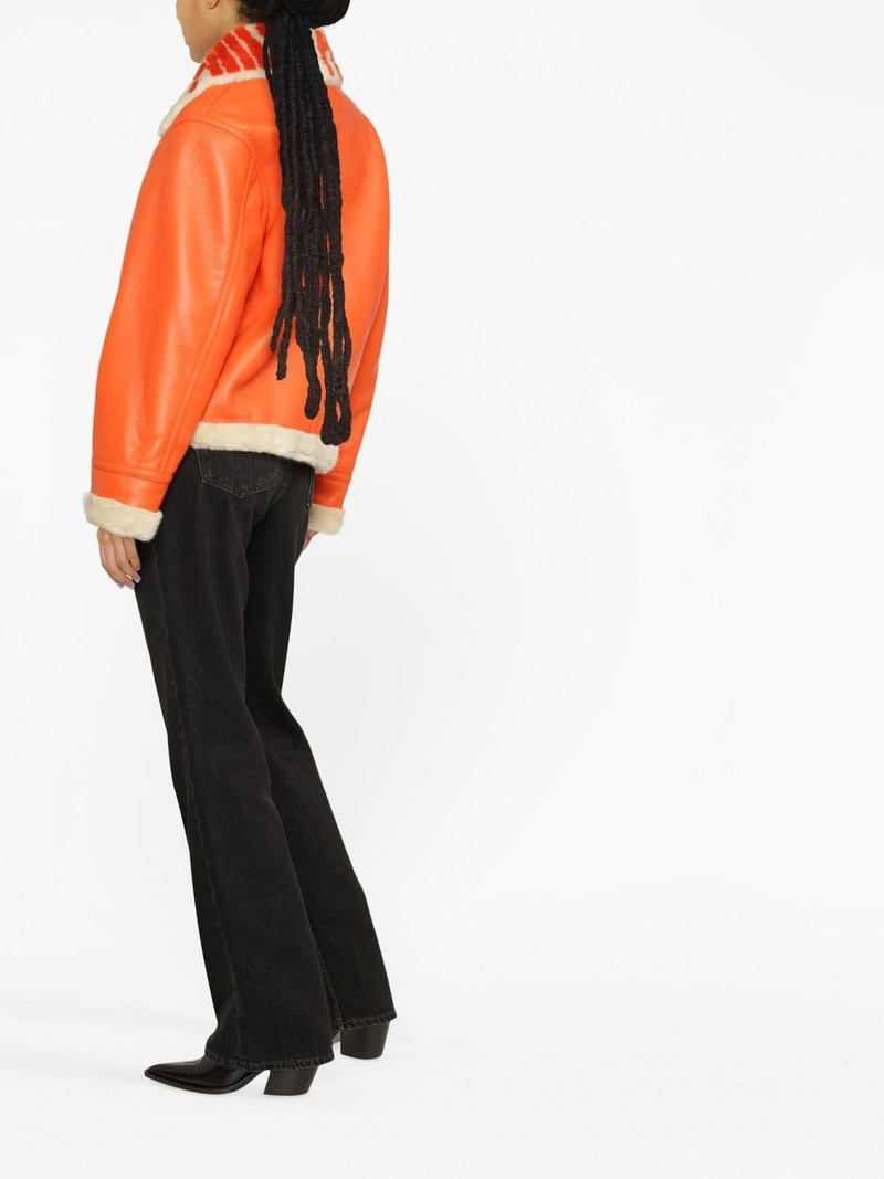 faux-leather aviator 재킷 3