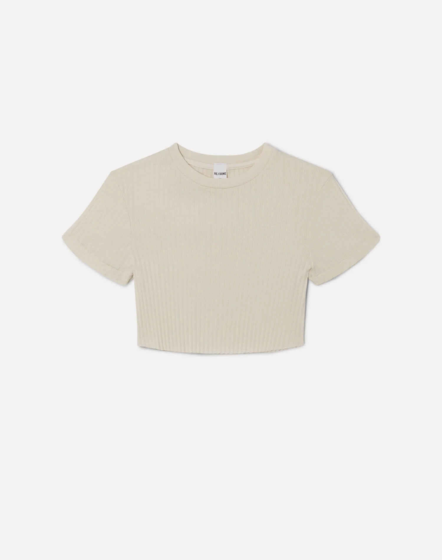 Cropped 60s Slim Tee - Vintage White - 1