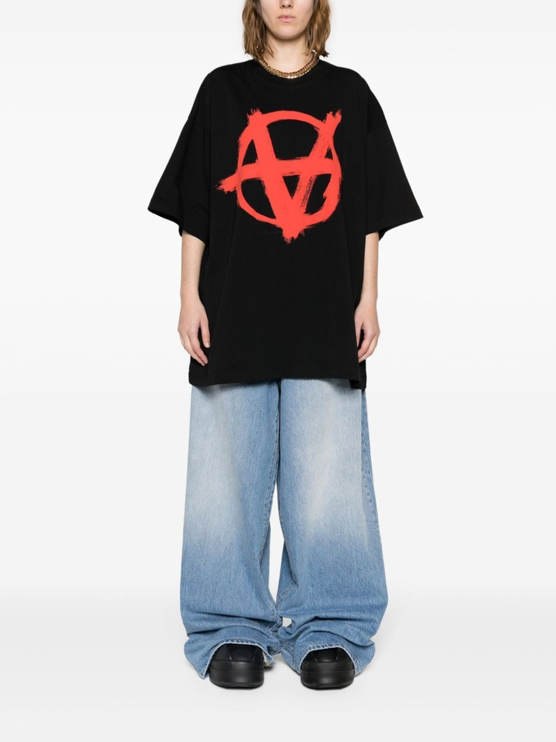 VETEMENTS Reverse Anarchy cotton T-shirt outlook