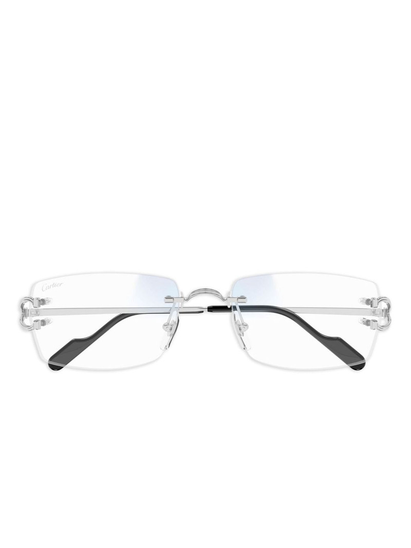 metal-frame rimless sunglasses 1