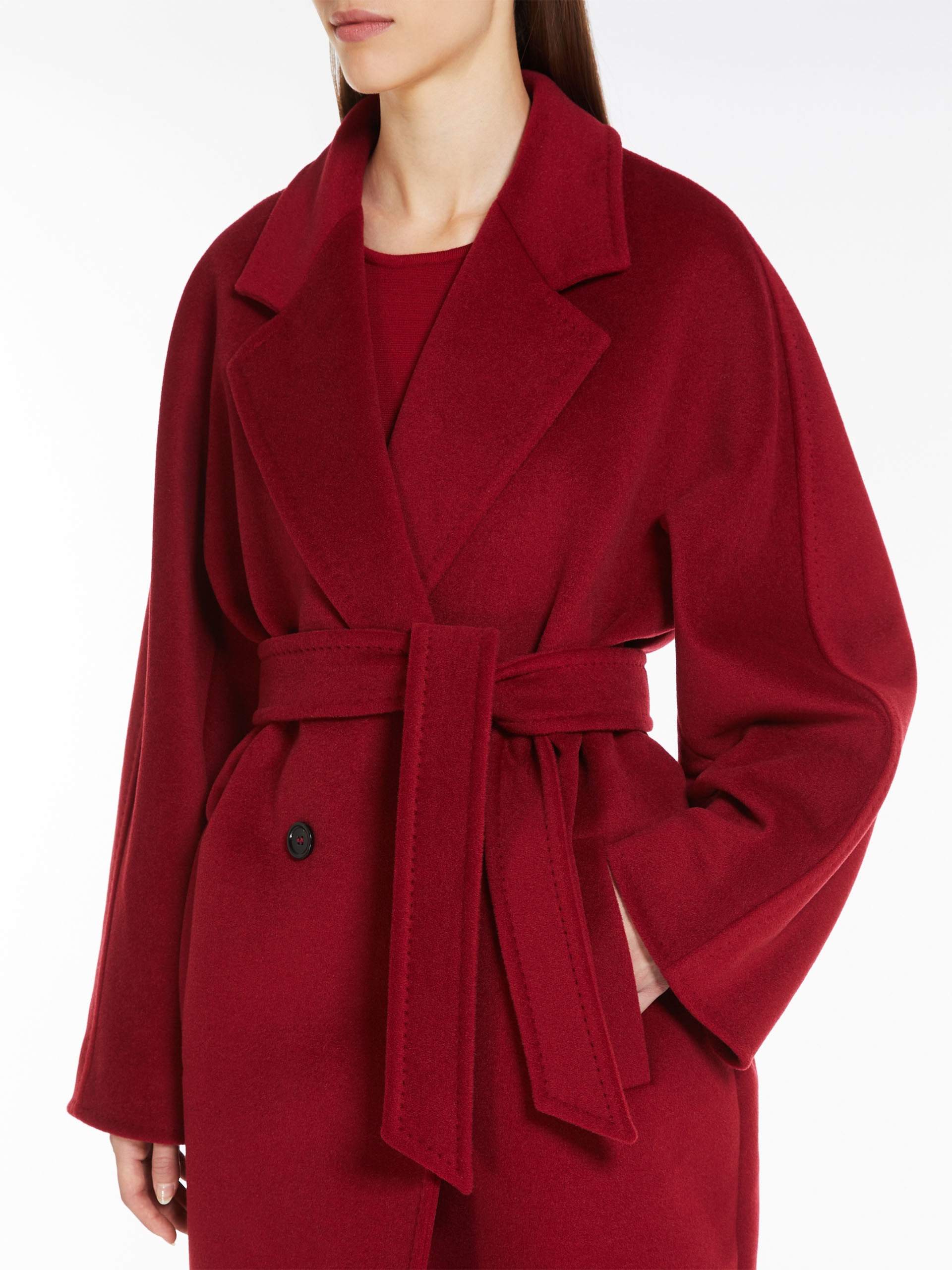 ADDURRE Short 101801 Icon Coat in wool and cashmere - 5