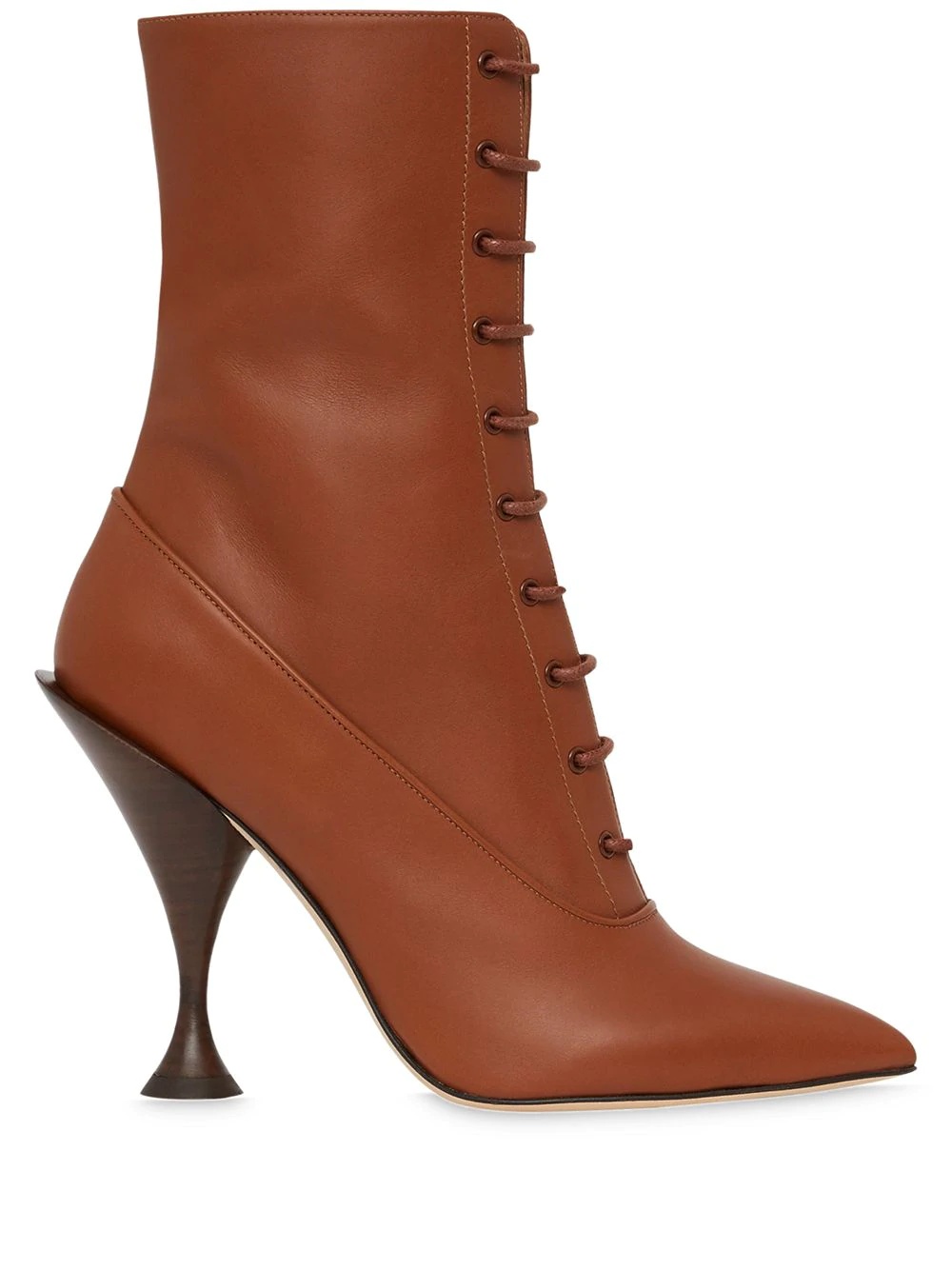 Lambskin Lace-up Ankle Boots - 1