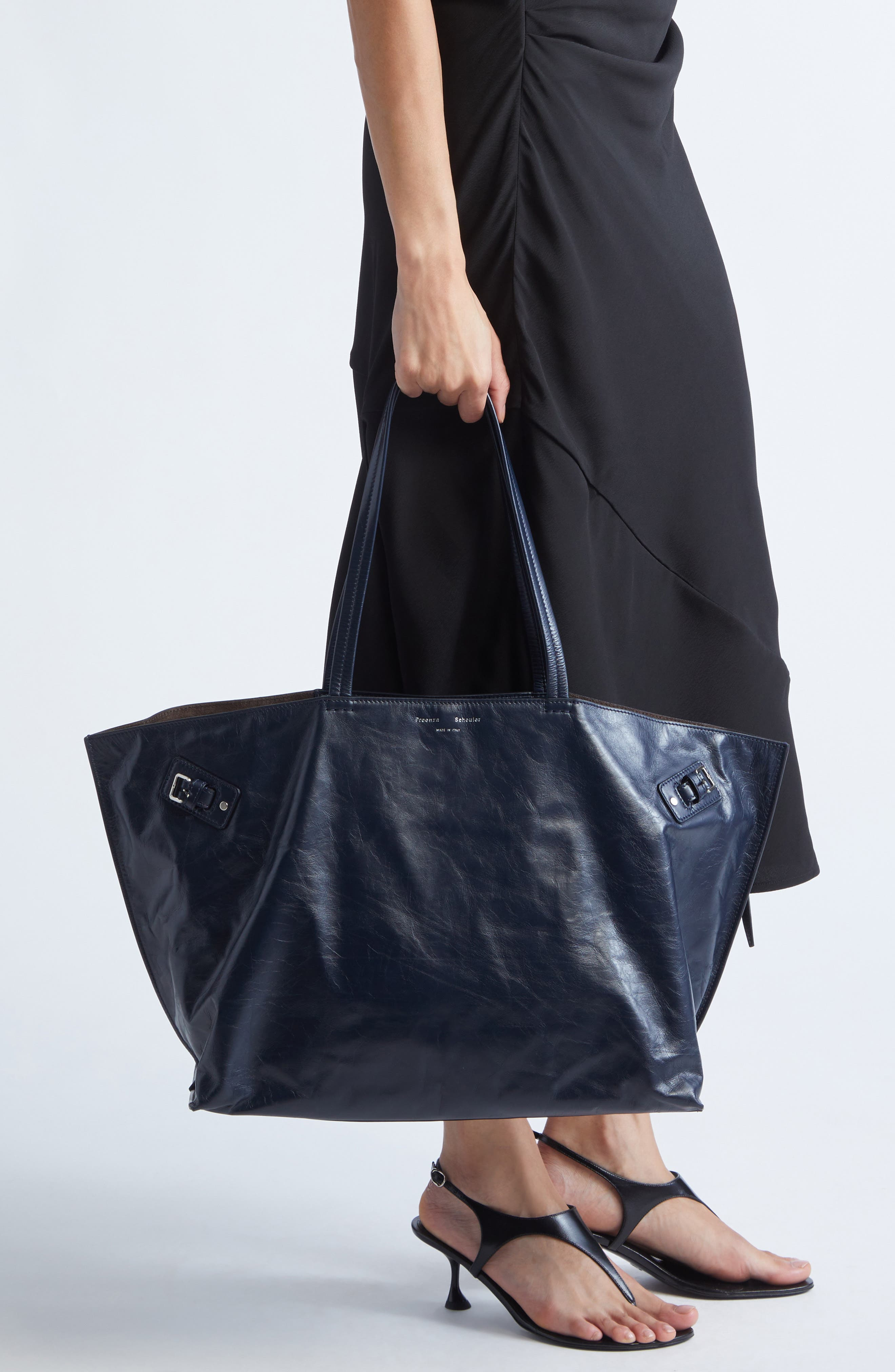 Proenza Schouler Days Leather Tote in Navy at Nordstrom - 2