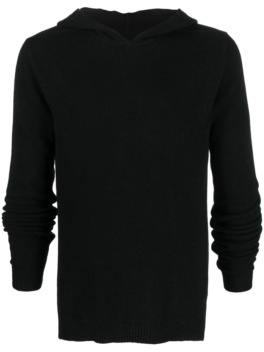 wool-cashmere hooded jumper - 1